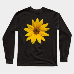 Filtered Sunflower Photographic Image Long Sleeve T-Shirt